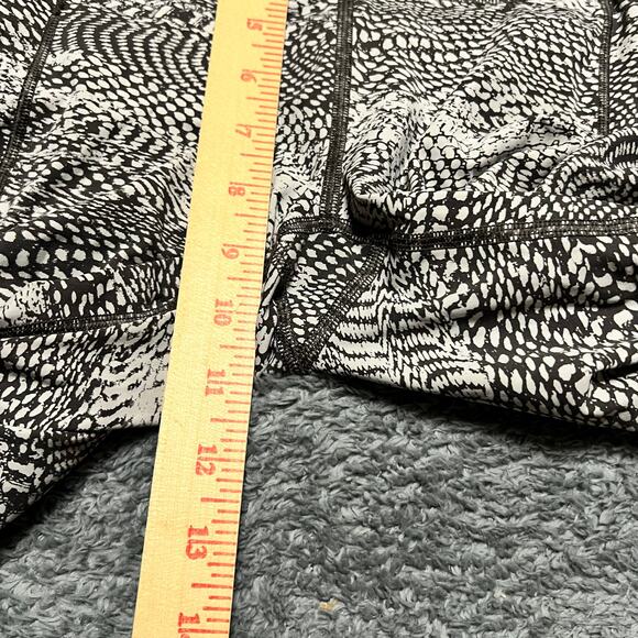 Lululemon Fast Free 7/8 Tight II Womens 6 Meisai White Black Reflective Nulux - Picture 7 of 8